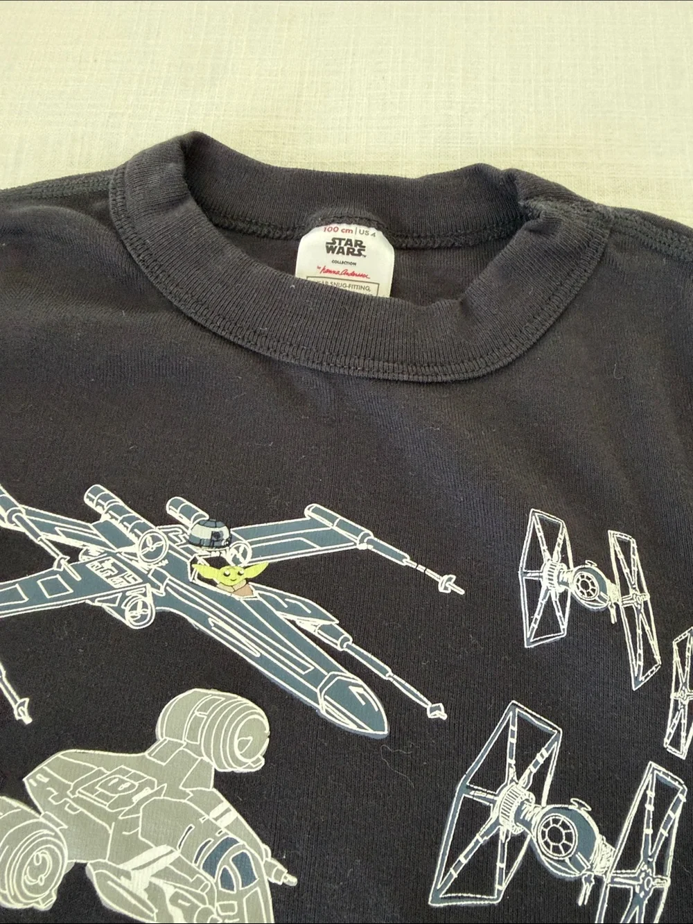 Hanna Andersson Black Star Wars Kids Pajama Set 100cm / size 4